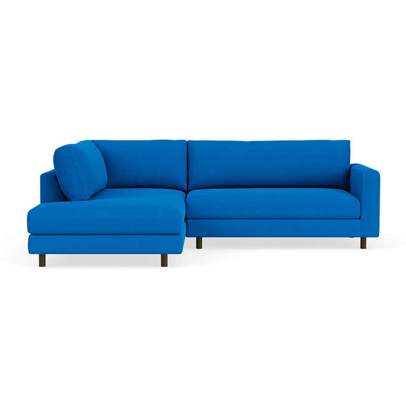 Mark Cobalt Blue Weave / Dark Walnut