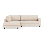 Vega Cream Textured Weave / Dark Walnut