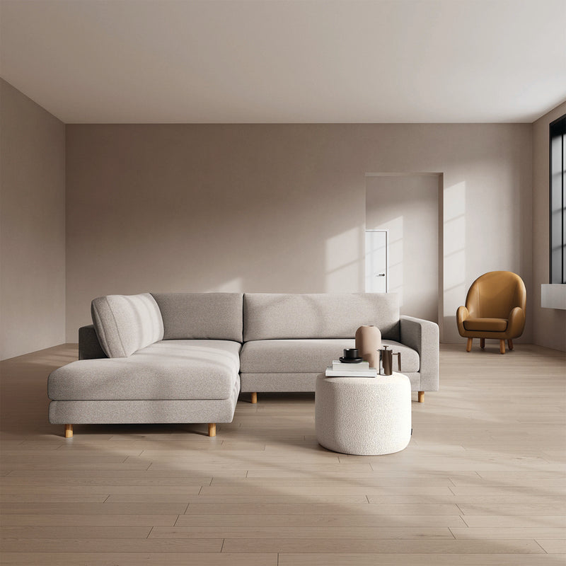 Agnes Brown Textured Weave / Oak