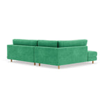 Moss Grass Green Fabric / Oak