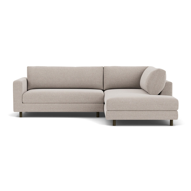 Agnes Brown Textured Weave / Dark Walnut
