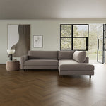 Agnes Brown Textured Weave / Dark Walnut