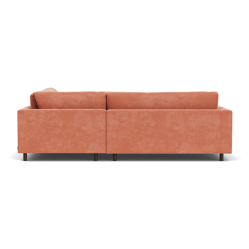 Danny Dusty Rose Textured Weave / Dark Walnut
