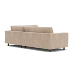 Danny Cream Textured Weave / Dark Walnut