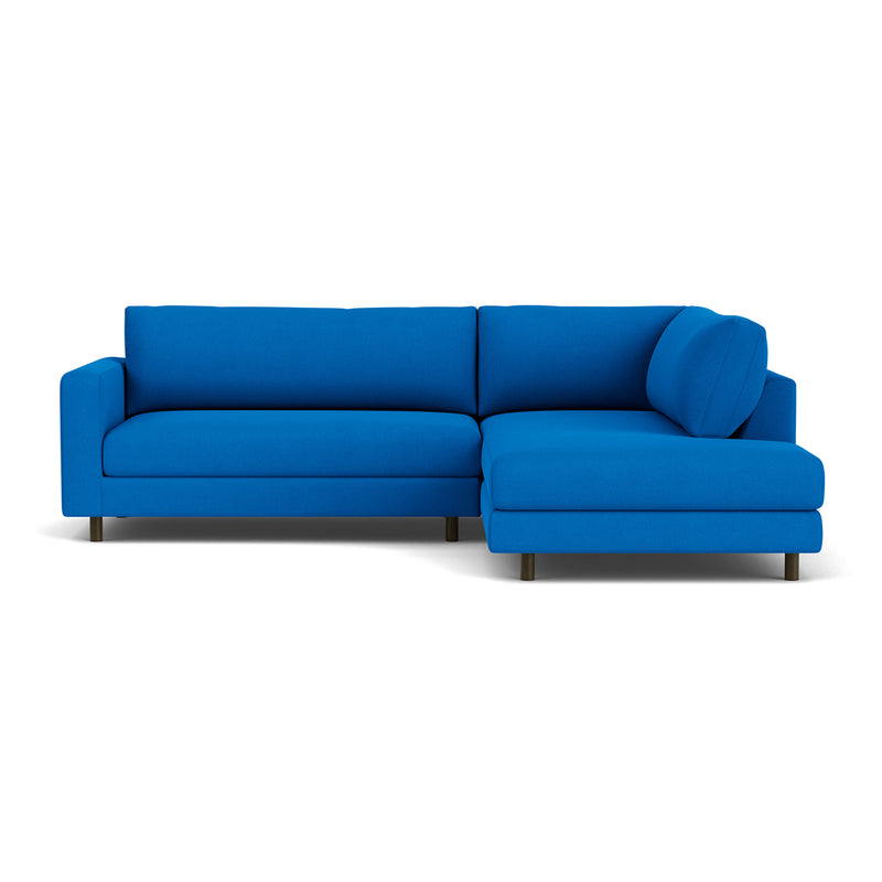 Mark Cobalt Blue Weave / Dark Walnut