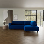 Mark Cobalt Blue Weave / Dark Walnut