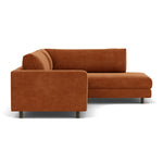 Moss Rust Fabric / Dark Walnut