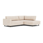 Vega Cream Textured Weave / Dark Walnut