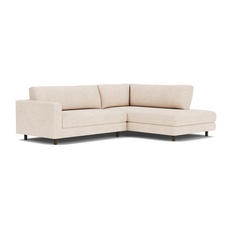 Vega Cream Textured Weave / Dark Walnut