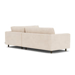 Vega Cream Textured Weave / Dark Walnut