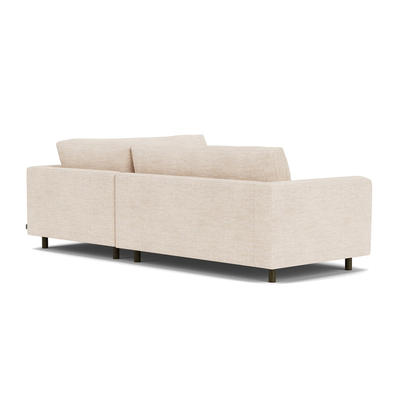 Vega Cream Textured Weave / Dark Walnut