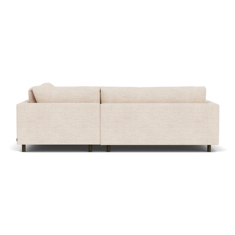 Vega Cream Textured Weave / Dark Walnut