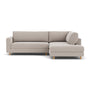 Douglas Right Corner Sofa - Agnes Brown Textured Weave / Oak