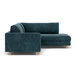 Danny Dust Blue Textured Weave / Oak