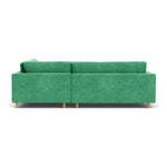 Moss Grass Green Fabric / Oak