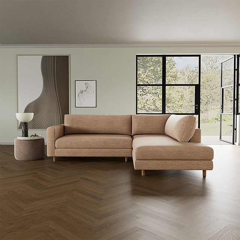 Vega Cream Textured Weave / Oak