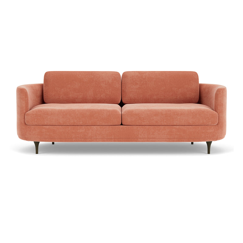 Danny Dusty Rose Textured Weave / Dark Walnut