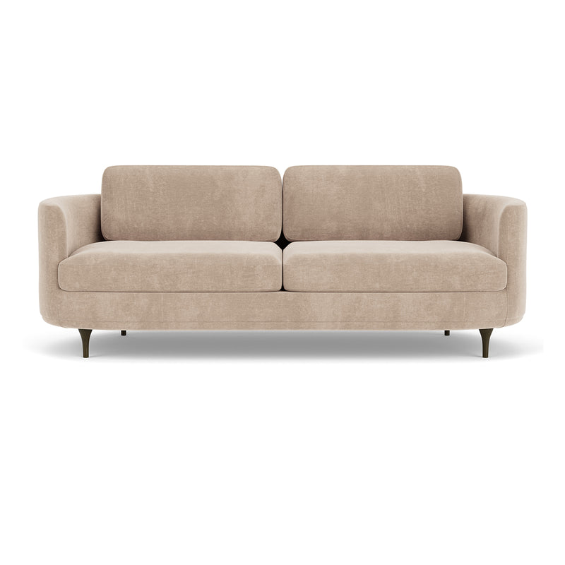 Danny Cream Textured Weave / Dark Walnut