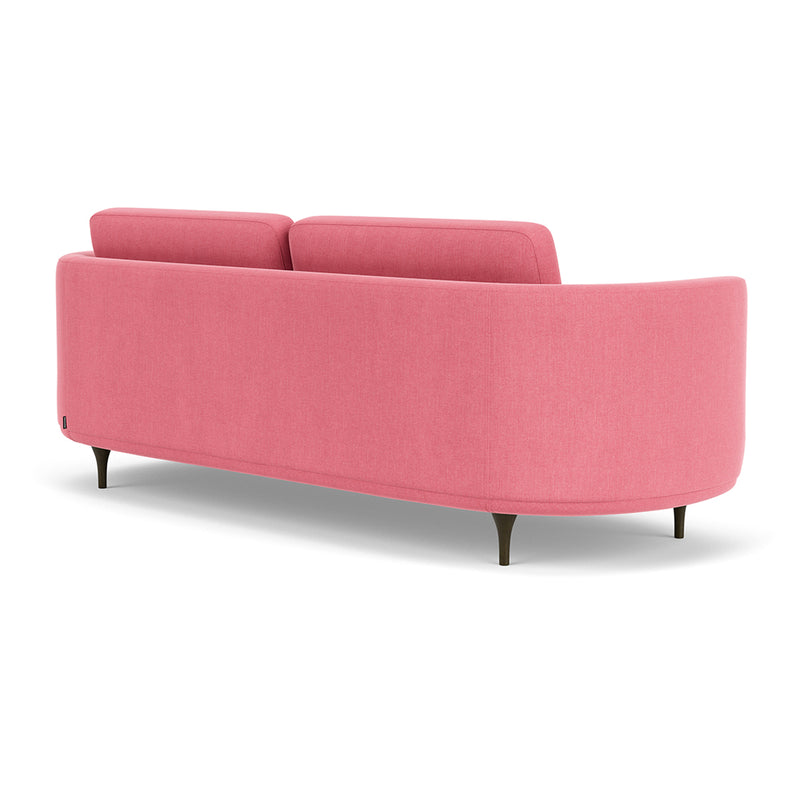 Firenze Bubblegum Fabric / Dark Walnut
