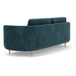 Danny Dust Blue Textured Weave / Oak