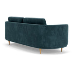Danny Dust Blue Textured Weave / Oak