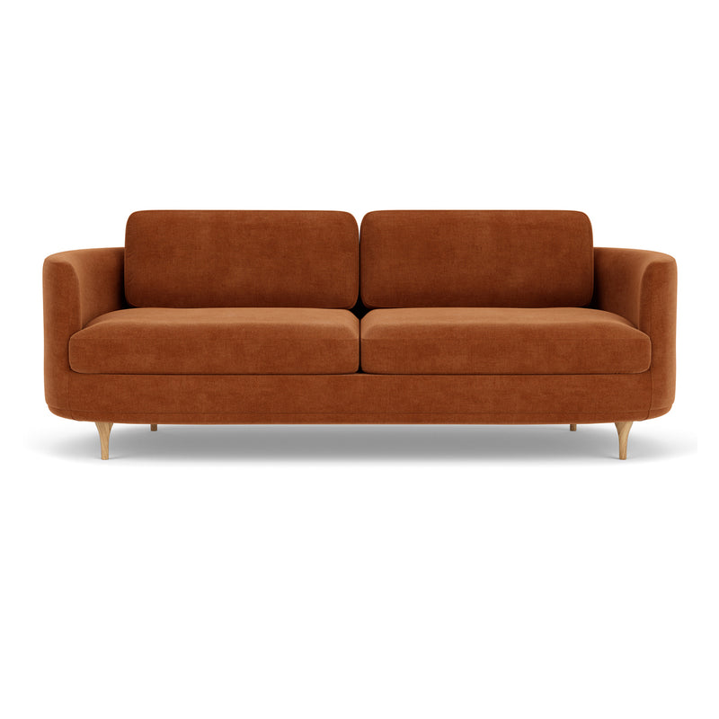 Moss Rust Fabric / Oak
