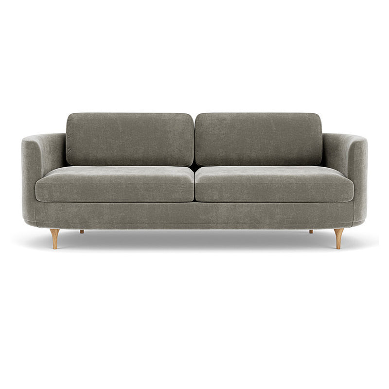 Planet Grey Green Fabric / Oak