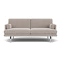 Ernest 2 Seater Sofa - Agnes Brown Textured Weave