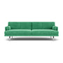 Ernest 3 Seater Sofa - Moss Grass Green Fabric