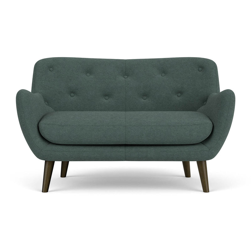 Form Blue Grey Fabric / Dark Walnut