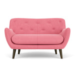 Firenze Bubblegum Fabric / Dark Walnut