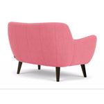 Firenze Bubblegum Fabric / Dark Walnut
