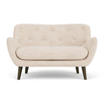 Vega Cream Textured Weave / Dark Walnut