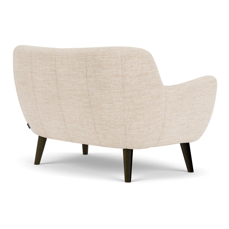 Vega Cream Textured Weave / Dark Walnut