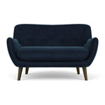 Lux Navy Velvet / Dark Walnut
