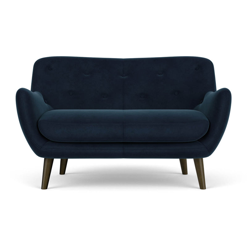 Lux Navy Velvet / Dark Walnut