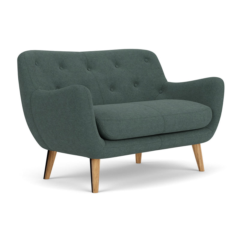 Form Blue Grey Fabric / Oak