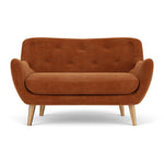 Moss Rust Fabric / Oak