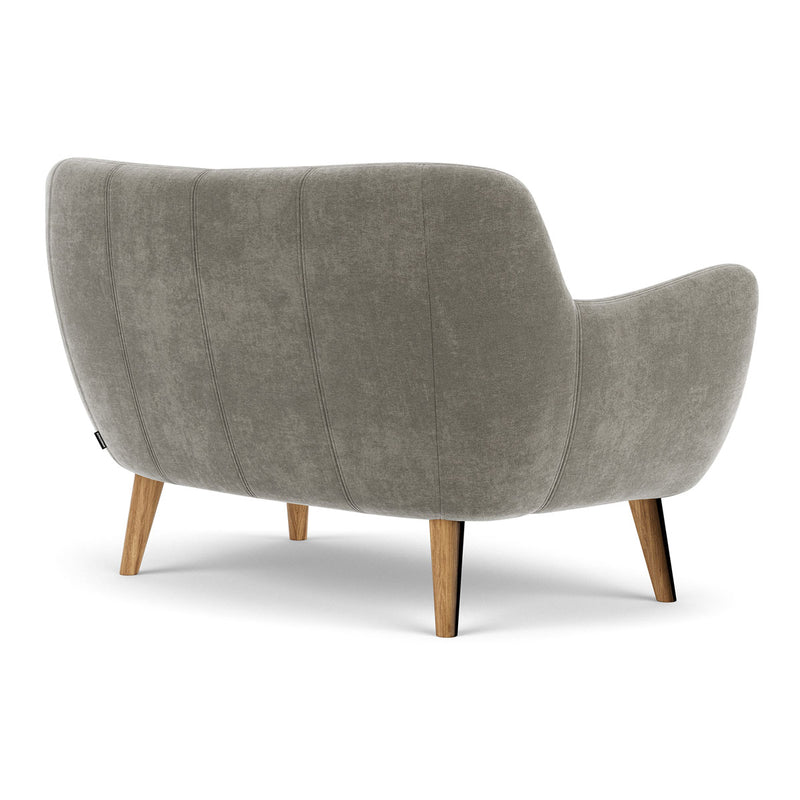 Planet Grey Green Fabric / Oak