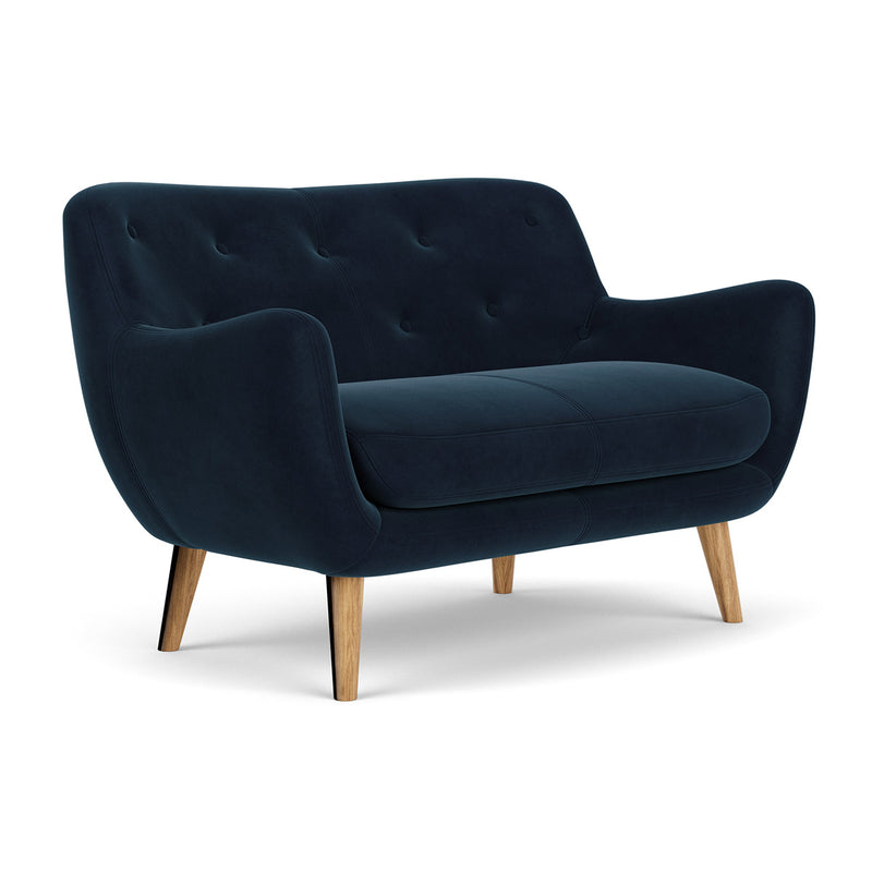 Lux Navy Velvet / Oak