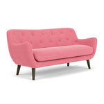Firenze Bubblegum Fabric / Dark Walnut