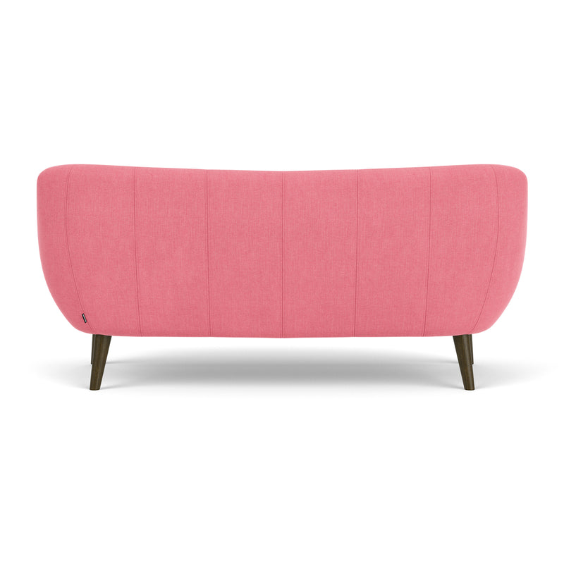 Firenze Bubblegum Fabric / Dark Walnut