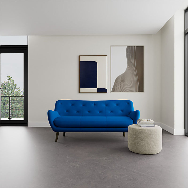 Mark Cobalt Blue Weave / Dark Walnut