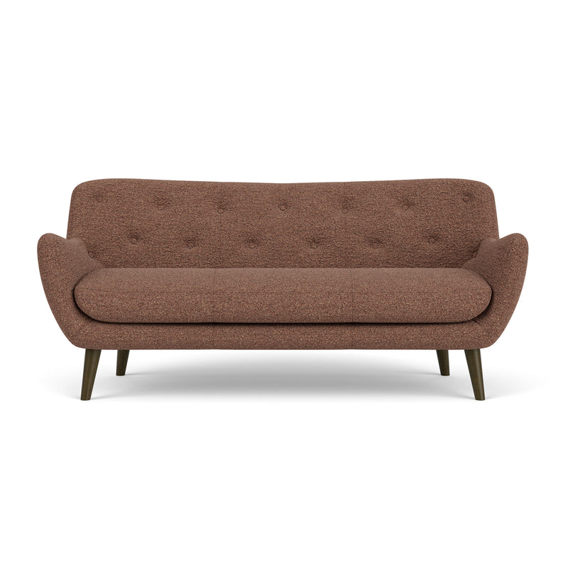 Pebble Rust Boucle / Dark Walnut