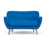Herman 2 Seater Sofa - Mark Cobalt Blue Weave / Oak