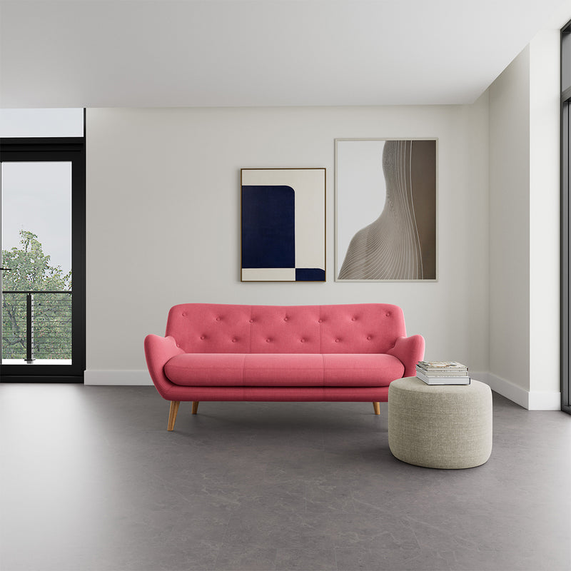 Firenze Bubblegum Fabric / Oak