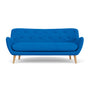 Herman 3 Seater Sofa - Mark Cobalt Blue Weave / Oak