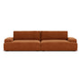 Leonora 3.5 Seater Sofa - Moss Rust Fabric