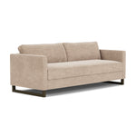 Danny Cream Textured Weave / Dark Walnut