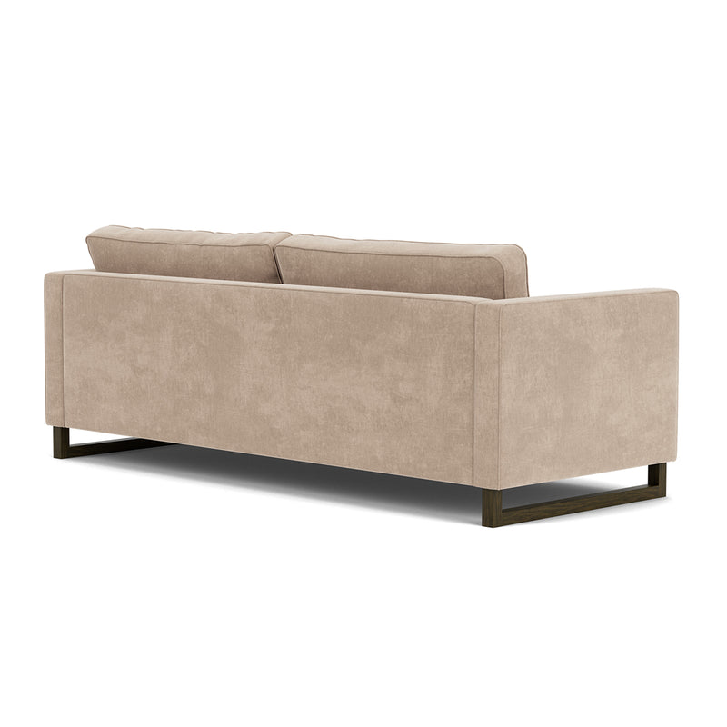 Danny Cream Textured Weave / Dark Walnut